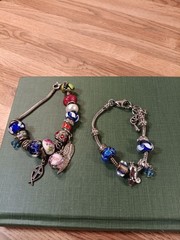 Lot Of Two Charm Bracelets Signed 925/Some Not Marked/Mixed Lot