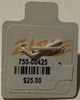 New Zable Solid Bead Number "0" Shape 3/8' wide 1/4' Hole .925 Italian Fancy gallery