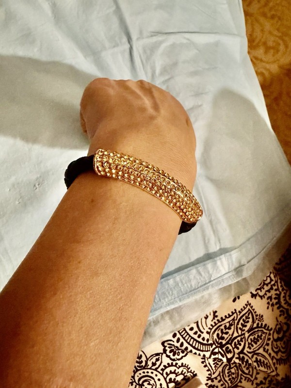 Nordstrom Rose Gold Leather magnetic Lock Bracelet gallery