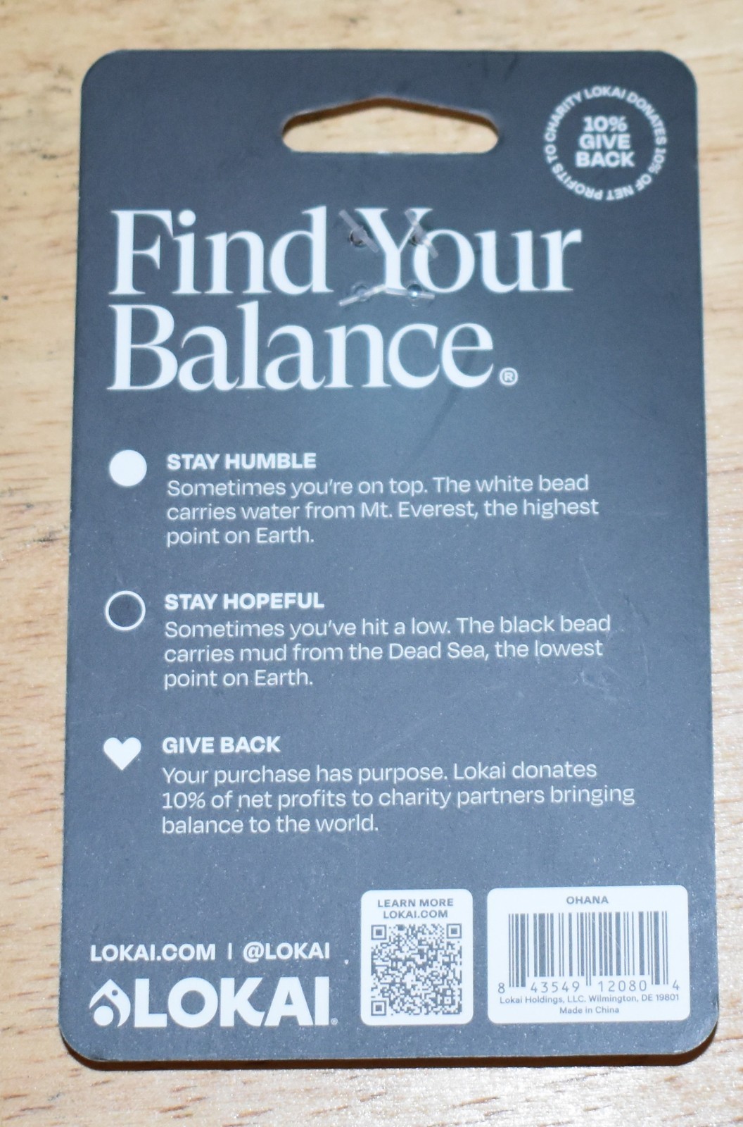 LOKAI: Large OHANA Bracelet Water from Mt Everest & Mud From The Dead Sea gallery