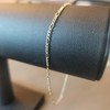 925 Sterling Silver Figaro Link Chain 9.25 1mm Bracelet Stamped P.LUX gallery