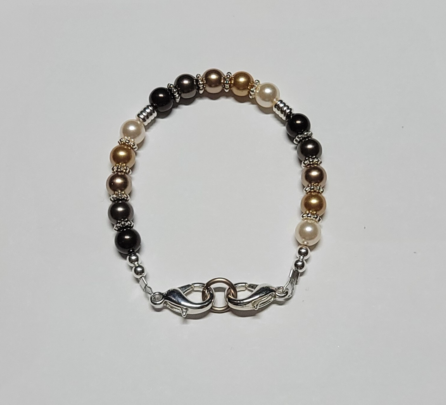 Brown Swarovski Elements Pearl Fall Colors Medical Alert ID Replacement Nice! gallery