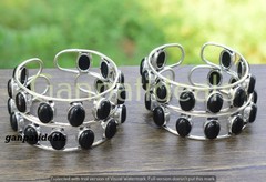 Black Onyx Gemstone Bangle 1pcs Wholesale Lots 925 Silver Plated Jewelry