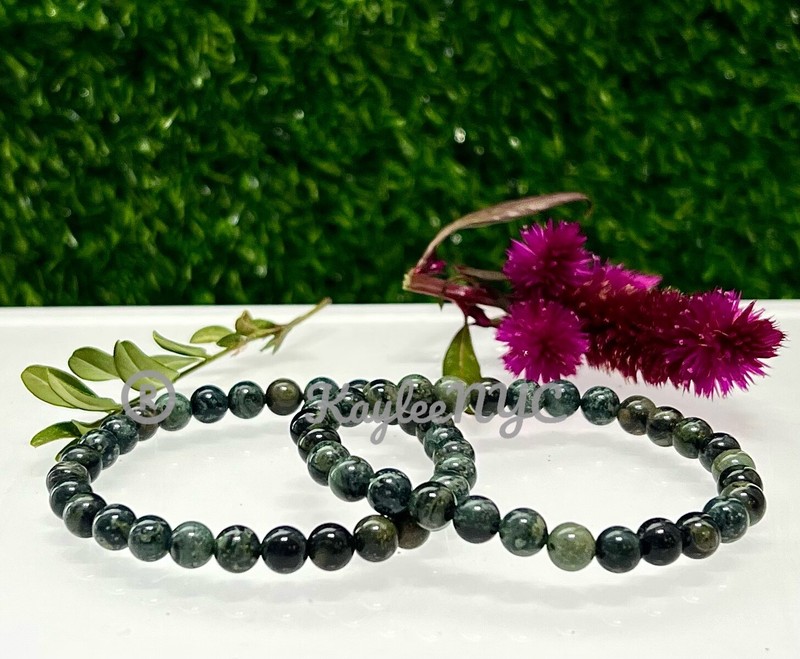 Wholesale 6 Pcs Natural Kambaba Jasper 6mm 7.5” Crystal Healing Stretch Bracelet gallery