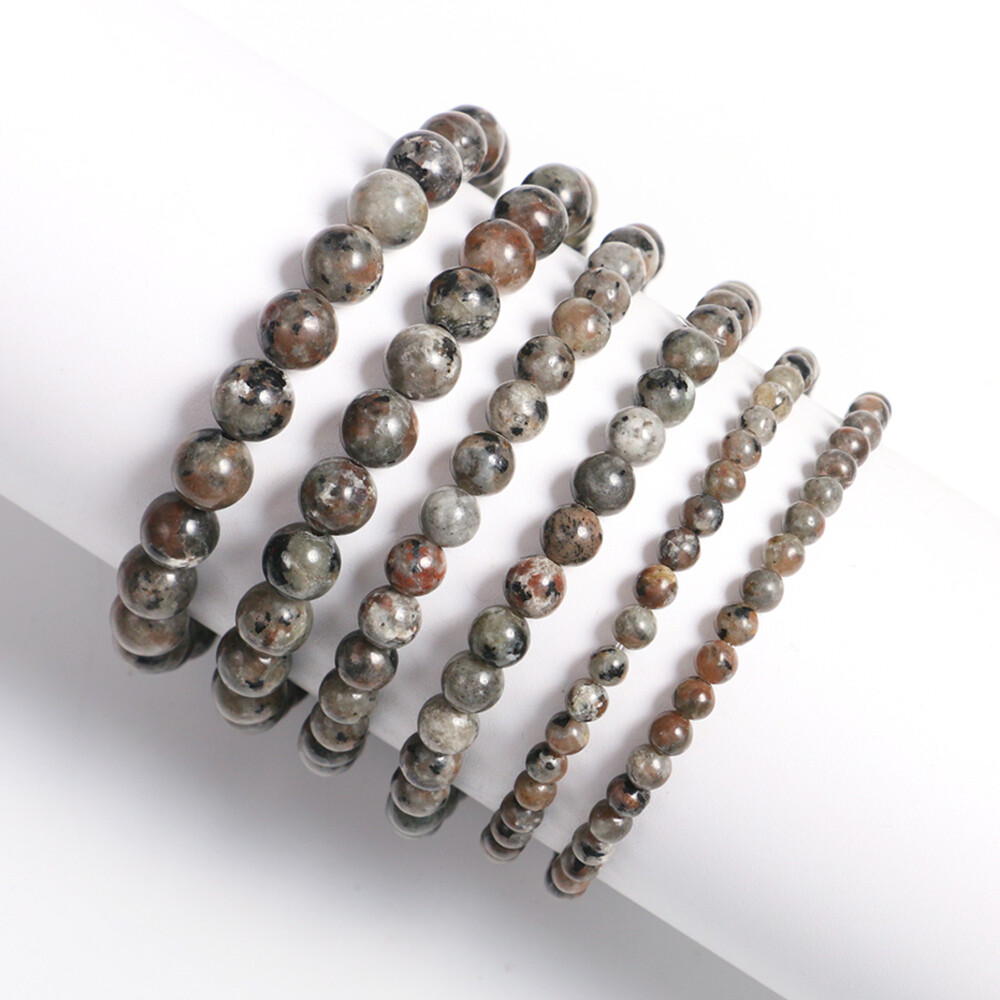 Halloween Bracelet Natural Yooperlite Stone Bracelet UV Reactive Stone Bracelet gallery