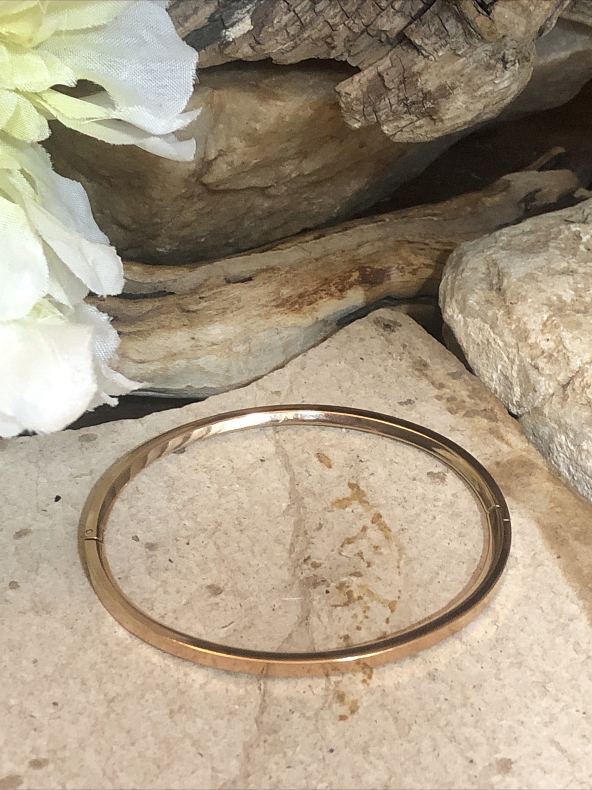 MVMT Rose Gold tone Bangle Hinged Bracelet 6 3/8", 10.1g gallery