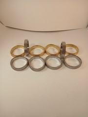 Bracelet Conponet Stretch 4 Gold And 6 Silver Plated With Multiple Loops For…