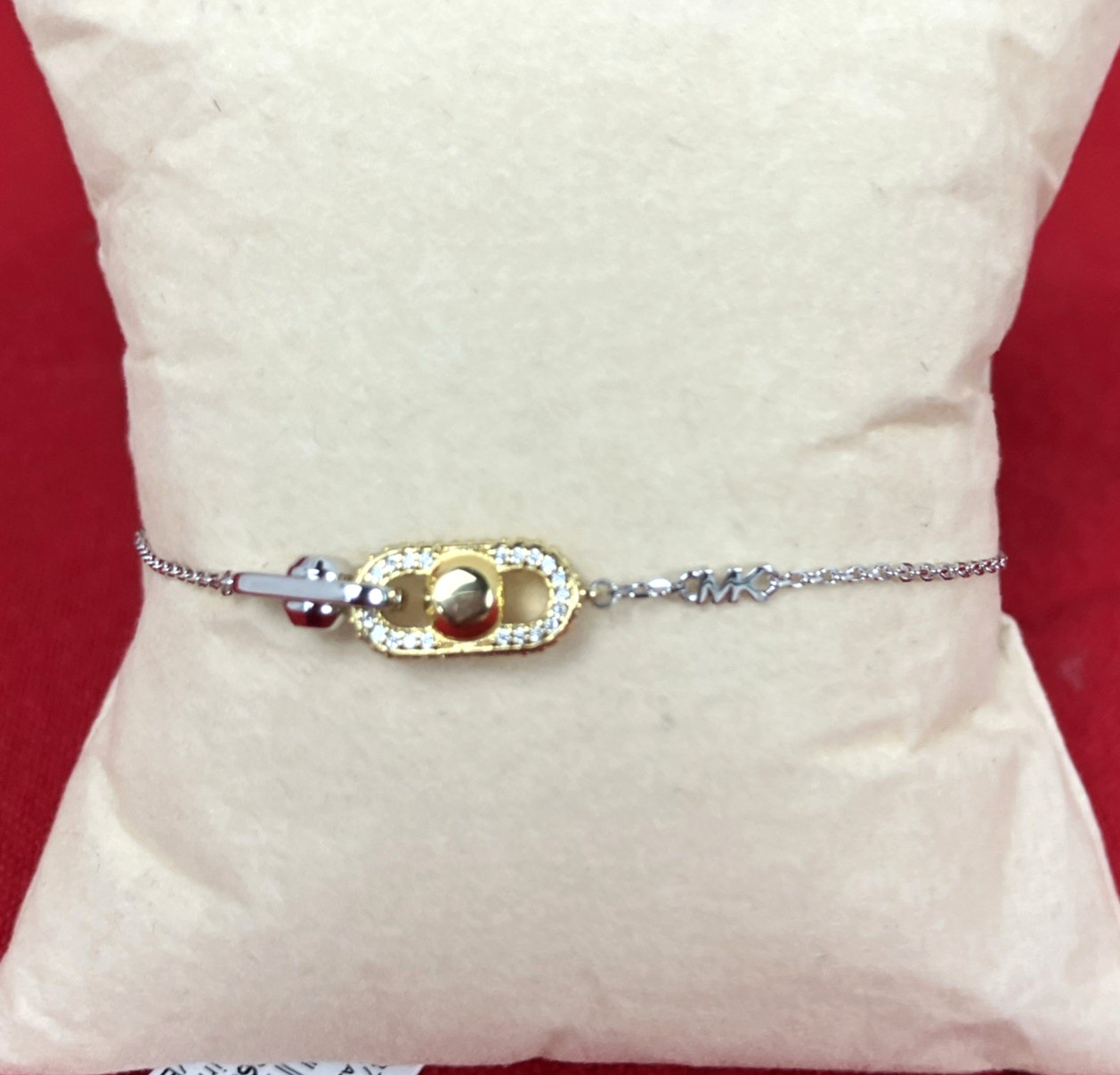 Michael Kors Astor Link Bracelet Two-Tone NWT Orig $125 gallery