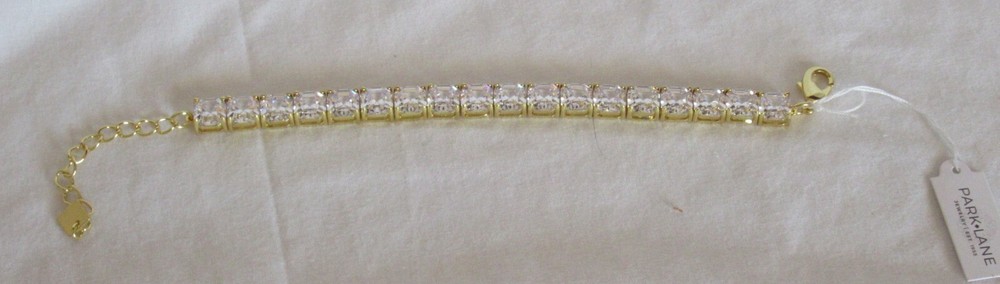 PARK LANE Limited Edition golden finish DESIRE Tennis Bracelet 7"+2"