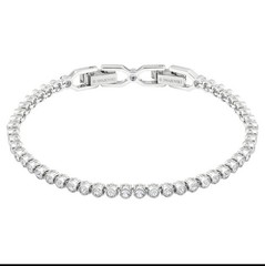 Swarovski Imber Emily Tennis Bracelet Round Cut, White, Rhodium Plated 1808960