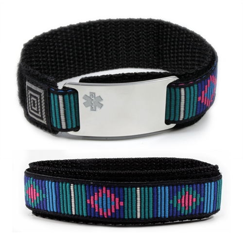 Sport Medical Alert ID Bracelet. Free emergency wallet Card! Free engraving!