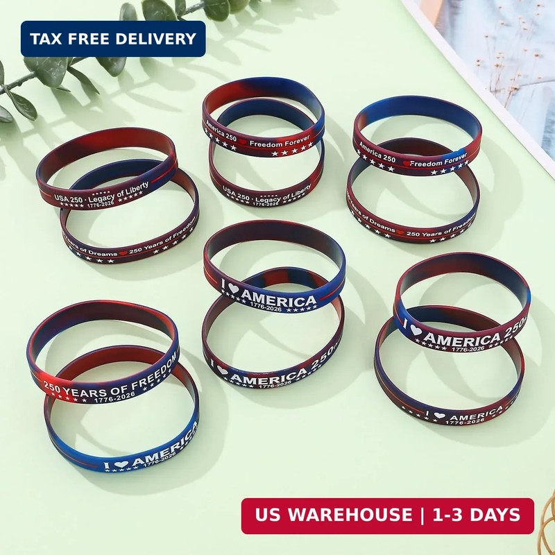 USA 250th Anniversary Bracelets American 4th of July Bracelets USA 250th Birthda gallery