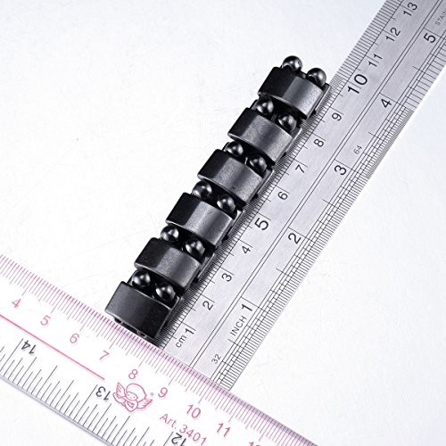 VIKI LYNN 2 Pcs Hematite Magnetic Bracelets for Women and Men Hematite gallery