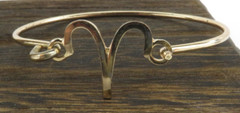 Horoscope Zodiac Aries Goldtone Bracelet, Fashion Jewelry