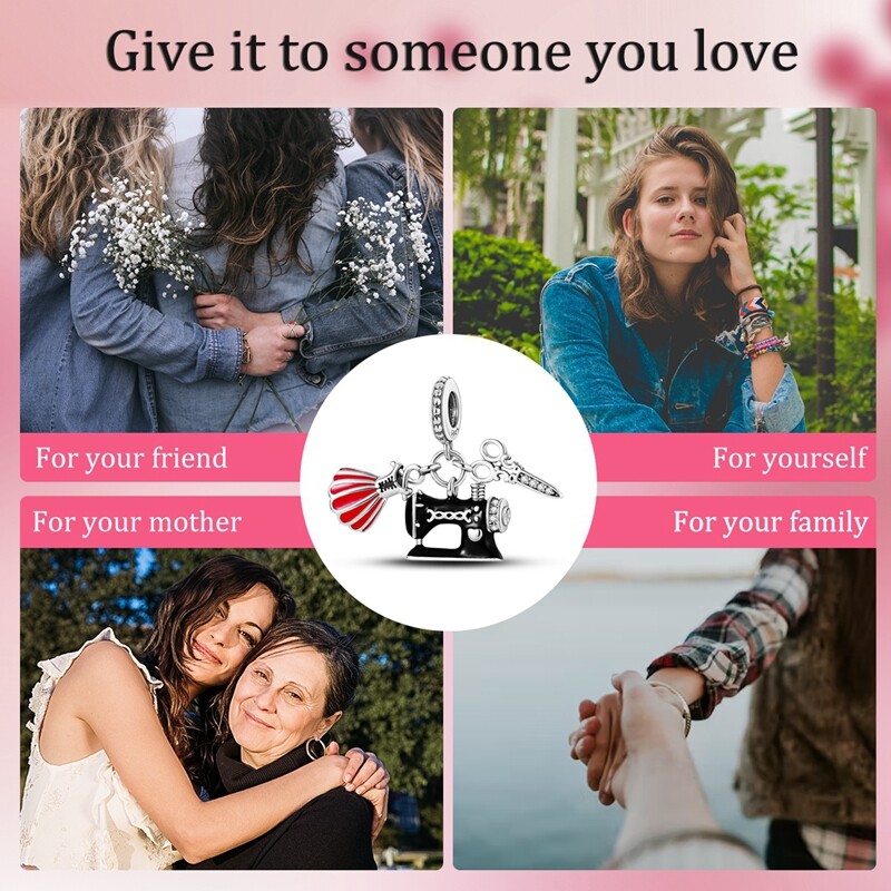 MULA New European Silver Plated Charm CZ Enamel Sew Clothes For Women Bracelet gallery