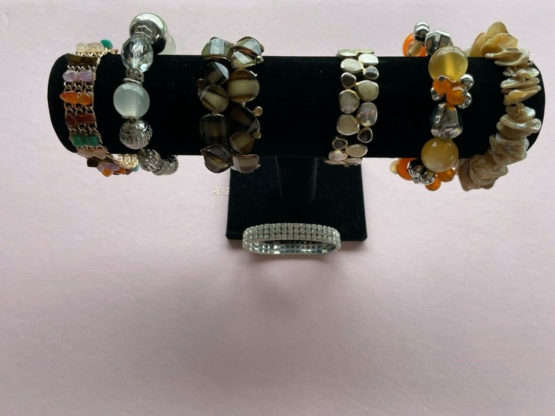 13 Costume bracelets in various shapes and colours - individually priced gallery