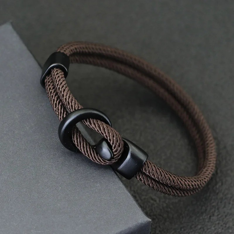 Fashion Men Paracord Rope Bracelet 2 Layer Outdoor Camping Survival Gift for**** gallery