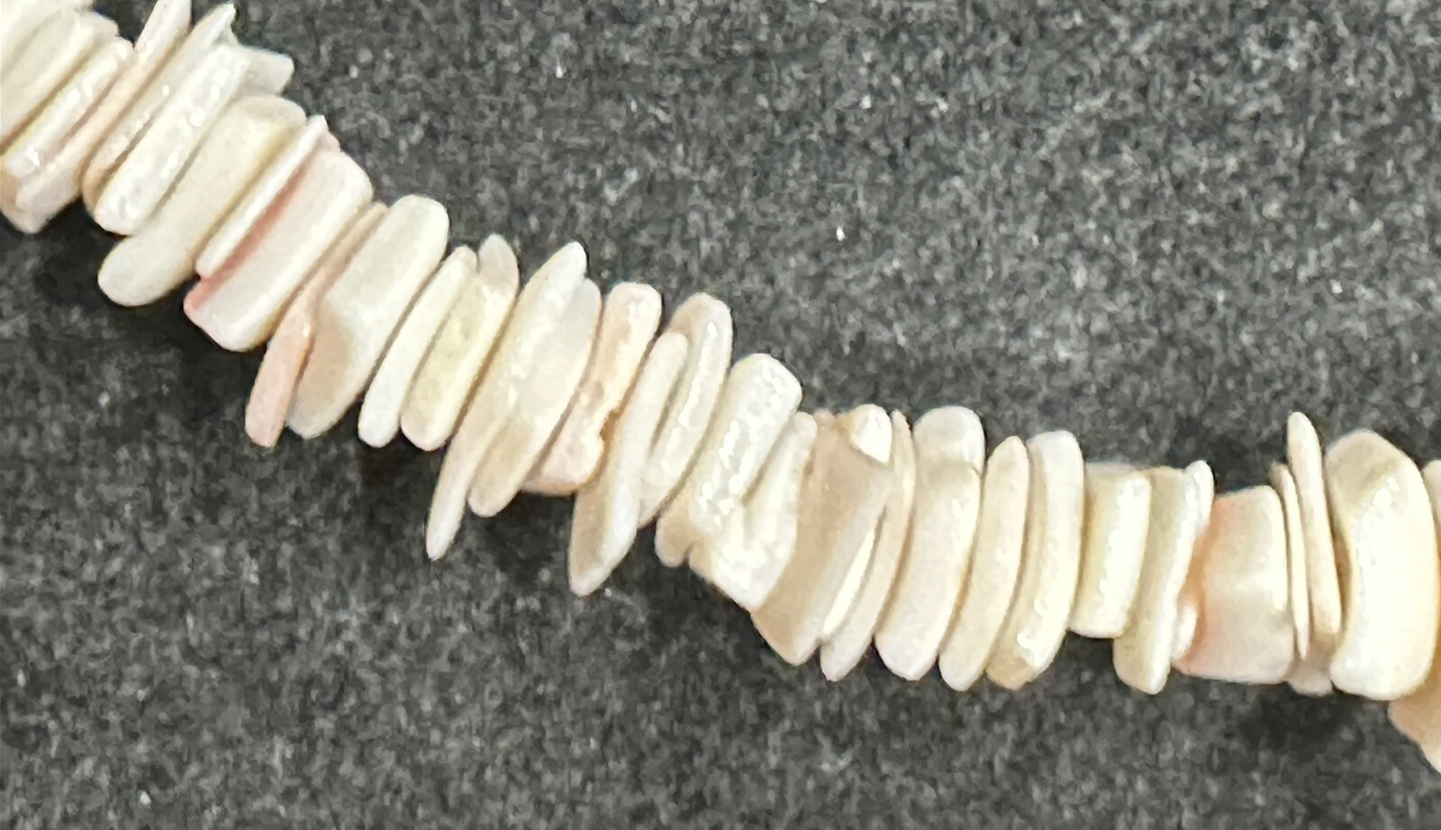 Puka Shell Bracelet - White Smooth Seashell Surfer Beach Style 7” - Gold Tone gallery