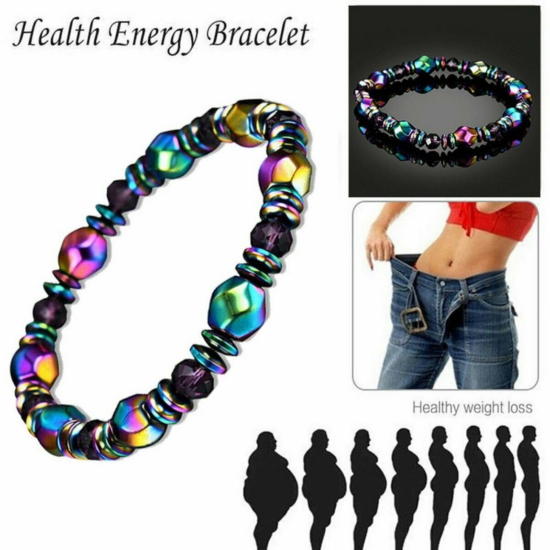 Magnetic Healing Therapy Bracelet Arthritis Hematite Weight Loss Pain Relief Lot gallery