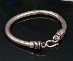 5 mm925sterling silver snake chain customized bracelet sbrm72