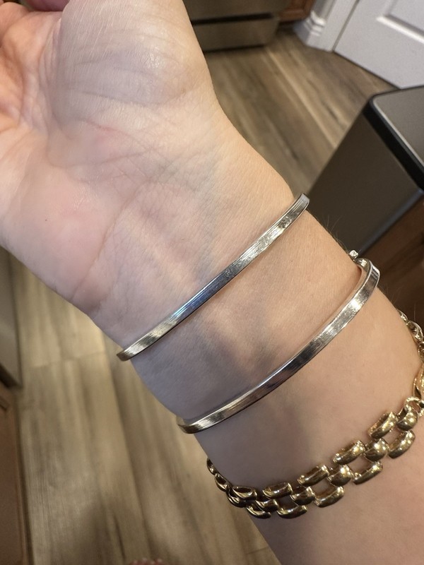 3 Vintage Taxco Mexico 925 Sterling Silver Hinged Bangle Bracelets gallery