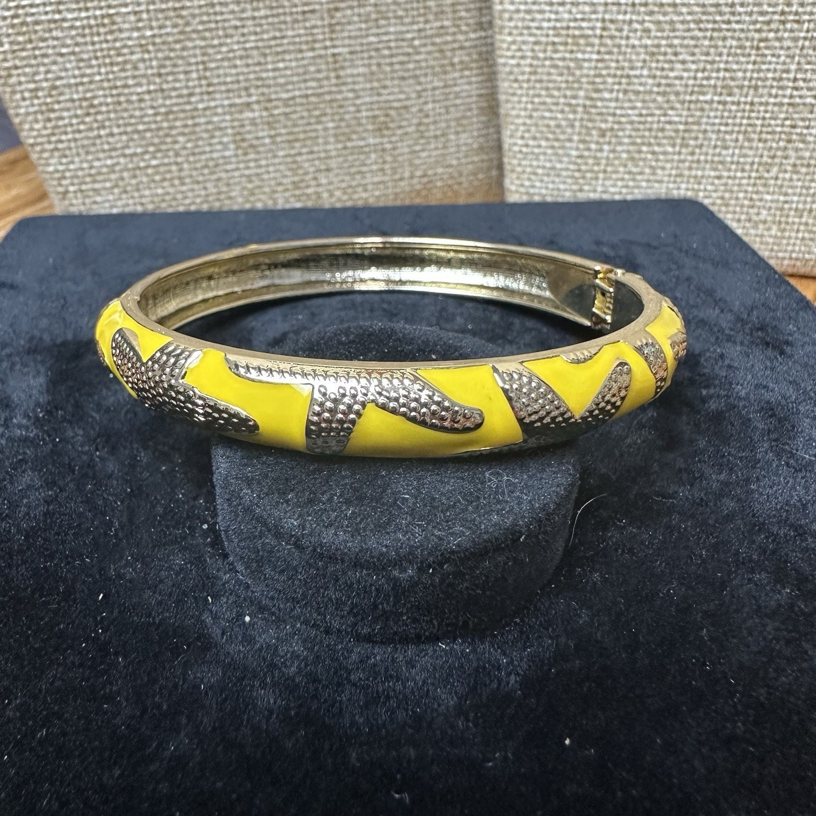 Sequin Nordstrom Multicolor Gold Tone Statement Enamel Bangle Bracelet # 351 gallery