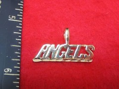 ANGELS SPORTS TEAM 14KT GOLD PLATED CHARM PENDANT