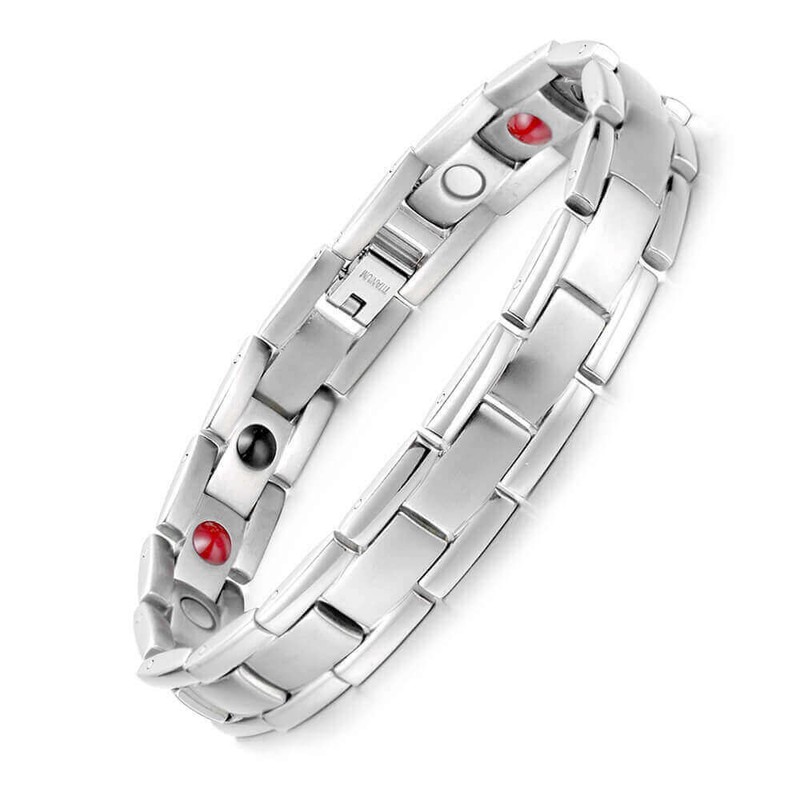 Titanium Magnetic Bracelet men women Arthritis Pain Relief Energy Stress Power X gallery