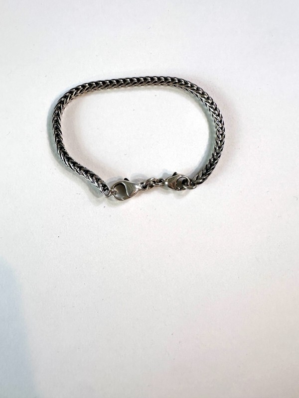 Trollbeads 6.5" Sterling Silver Bracelet with Double Lobster Claw Closure gallery