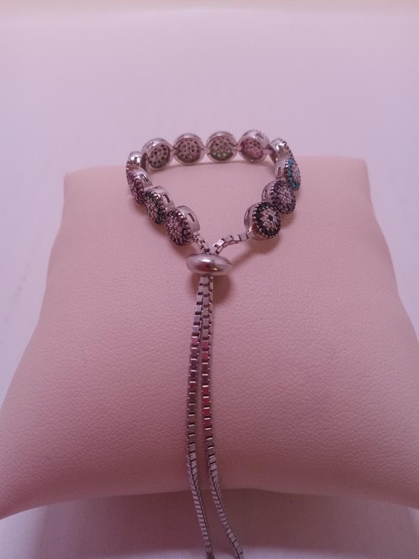 CLOSED BOX LINK BRACELET WITH A RANGE OF COLORS (G69007804) gallery