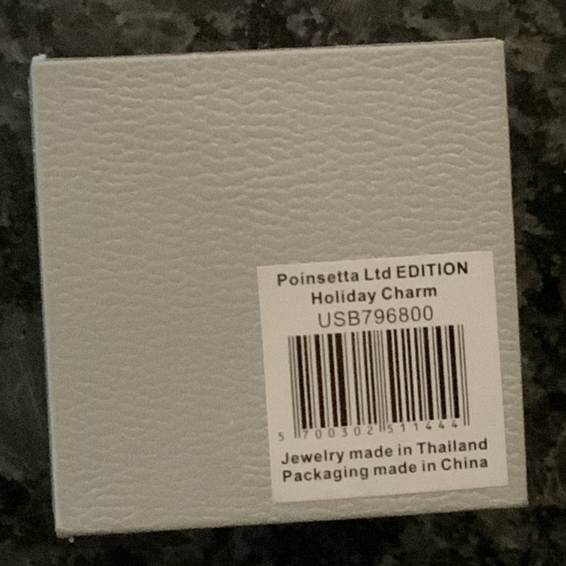 Pandora Poinsetta Limited Edition Charm - New In Box gallery