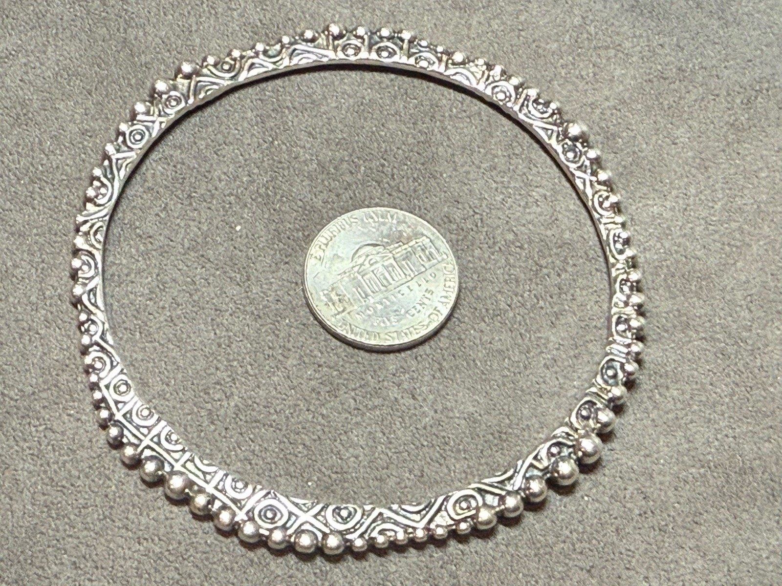 SILPADA 925 Sterling Silver Ball Stacking Stackable Bangle Bracelet 20 + Grams gallery