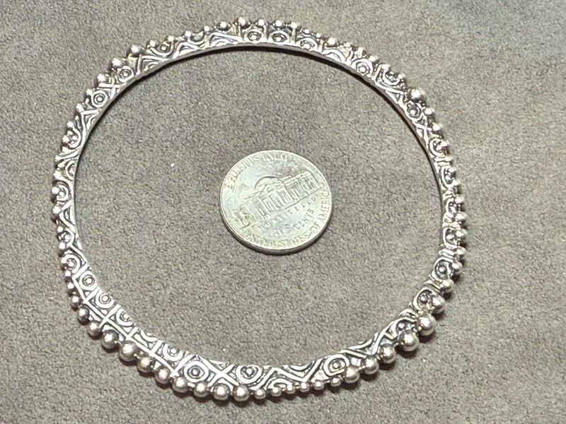 SILPADA 925 Sterling Silver Ball Stacking Stackable Bangle Bracelet 20 + Grams gallery