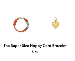 Roxanne Assoulin The Super Size Happy Cord Bracelet Orange & Yellow