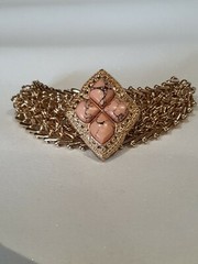 Samantha Wills Signed Eyes Do Not Lie Gold Tone Semi-Precious Stone Bracelet