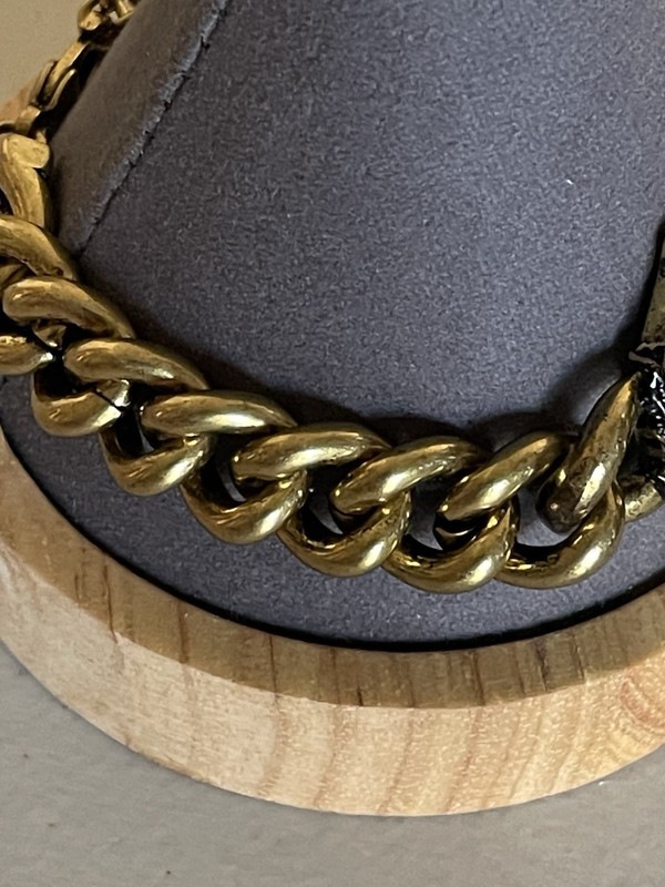 KURT GEIGER LONDON GOLD TONE EAGLE CHUNKY CHAIN BRACELET 6,5”+2” gallery