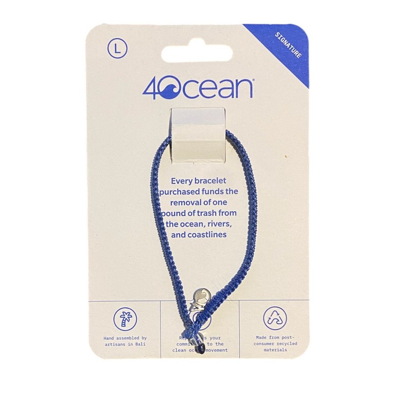 4Ocean braided bracelet Signature Edition - Blue 4 Oceans S, M, L gallery