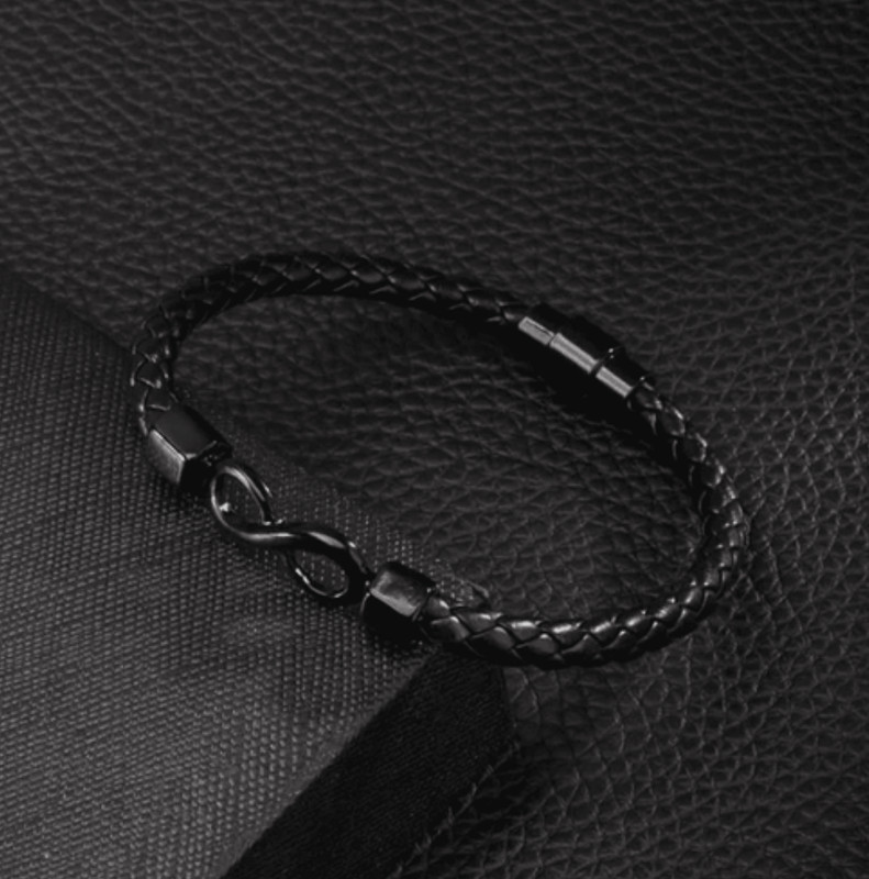 Infinity Bracelet for Men – Personalized "To My Man" Bracelet Gift gallery