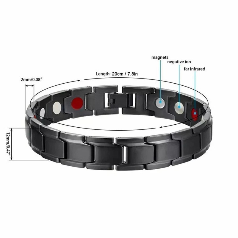 Copper Magnetic Bracelet Energy Healing Therapy Arthritis Pain Relief Men Women gallery