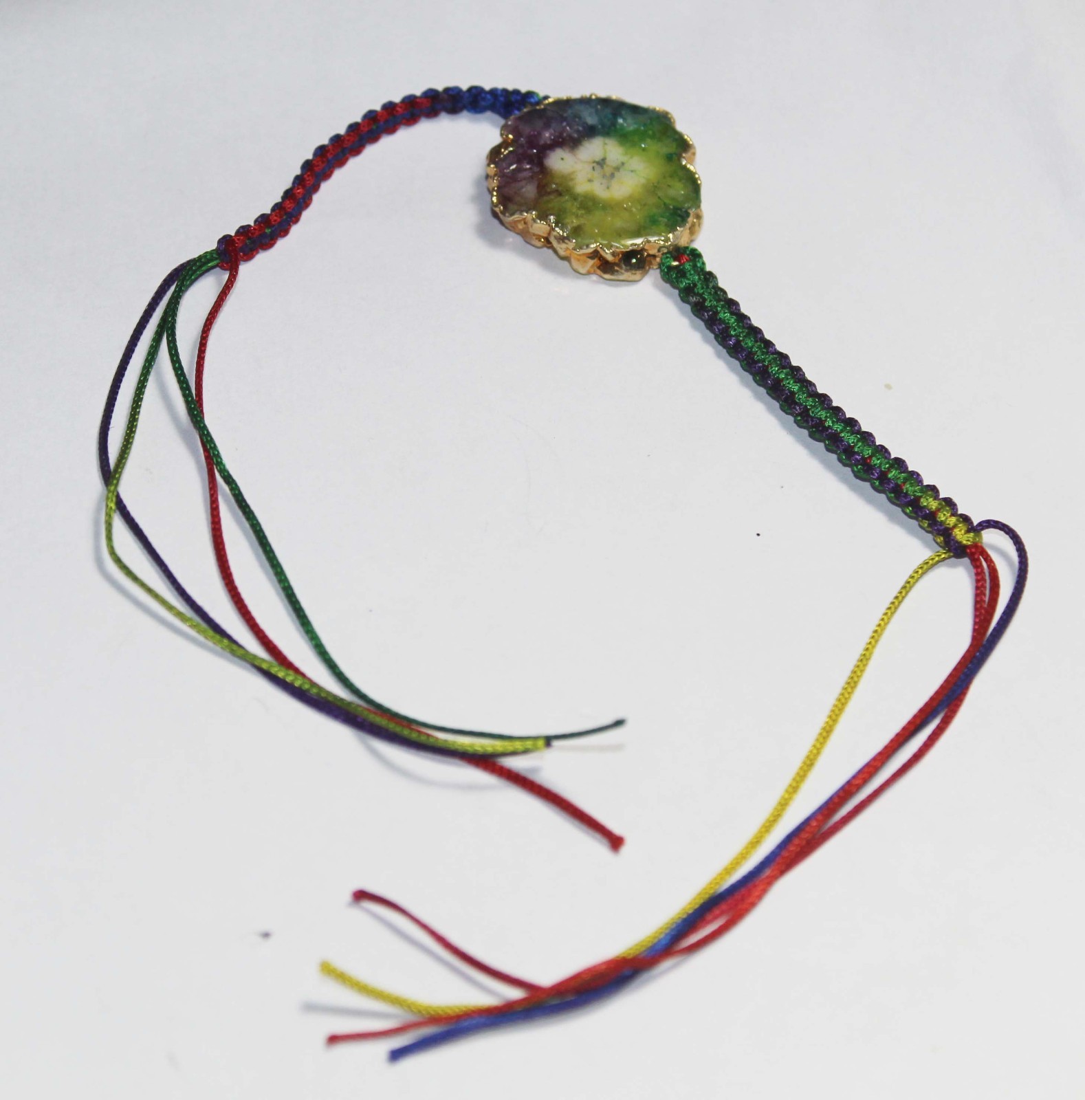 Rainbow Solar Quartz Gemstone Handmade Bracelet Jewelry Bracelet Size 8 Inches gallery