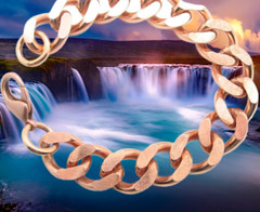 Solid Copper 5/8 of an inch wide – ladies 6 1/2 Inch Link Bracelet CB639G.