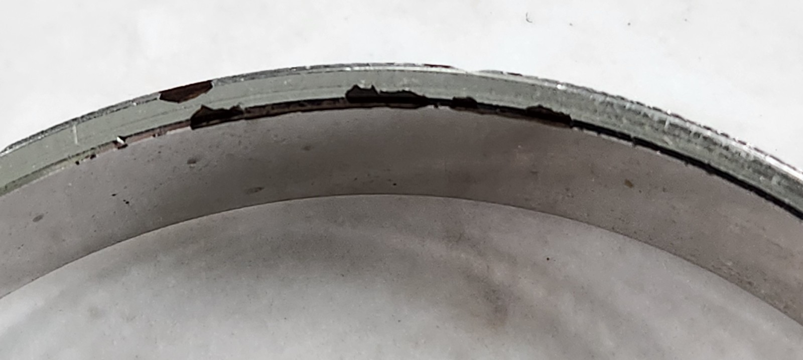 WHTING AND DAVIS STYLE BRITE CUT ATOMIC SILVERTONE BANGLE BRACELET gallery