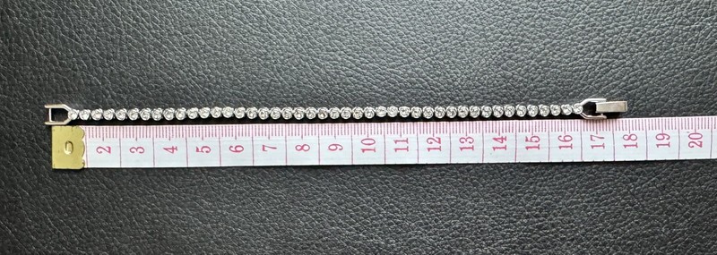 Genuine Swarovski Emily Tennis Bracelet, Rhodium Plated, 17.2cm gallery