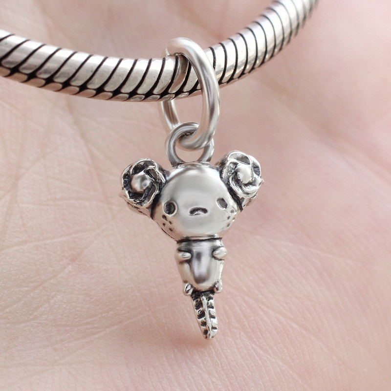 Solid 3D 925 Sterling Silver Mexican Axolotl Fish Charm Pendant For Women Girl gallery