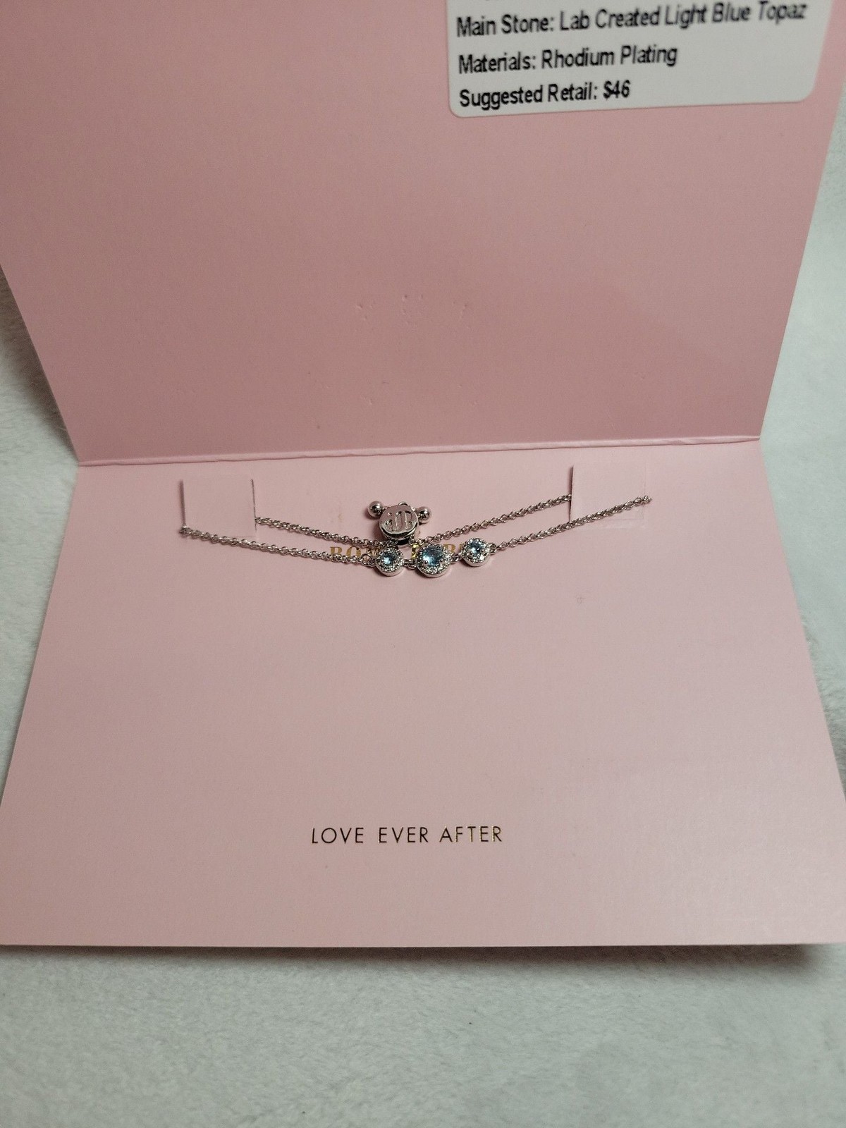 BP The Classic Shimmer Bracelet Created Light Blue Topaz Love Ever After gallery