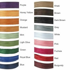 1.5mm Waxed Cotton Cord Necklace – Stainless Steel Lobster Clasp