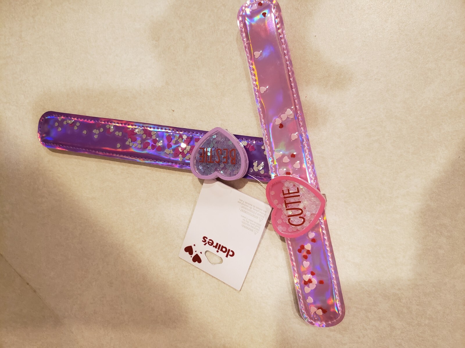 Claire's Best Friends Slap Bracelets Set Of 2 Child's gallery