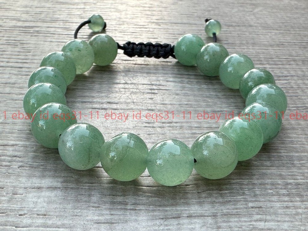 Green Aventurine Crystal Adjustable Bead Bracelet 8/10/12mm,Genuine Bracelet