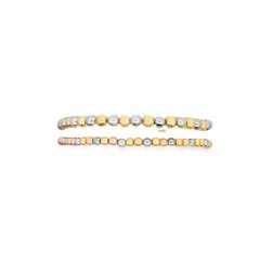 Three Toned Gold, Rose Gold, Silver Bead Bracelet | Gold Filled Beaded Bracelet