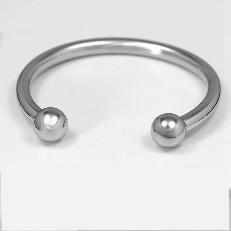 Men's 7" Stainless Steel,Cuff Bracelet Unisex High Polish Box gallery
